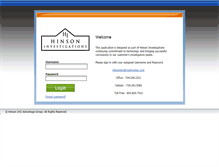 Tablet Screenshot of hinsoninvestigations.net
