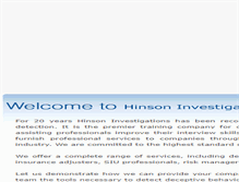 Tablet Screenshot of hinsoninvestigations.com